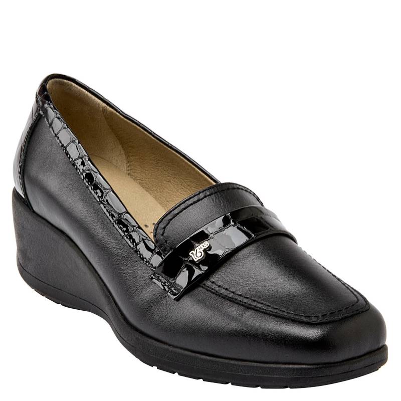 16 HRS Zapato Casual Mujer Cuero Negro 16 Hrs falabella