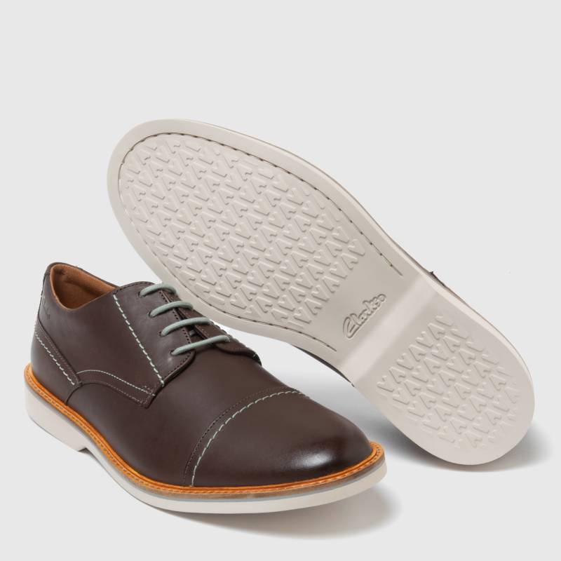 CLARKS Zapato Casual Hombre Cuero Café Clarks