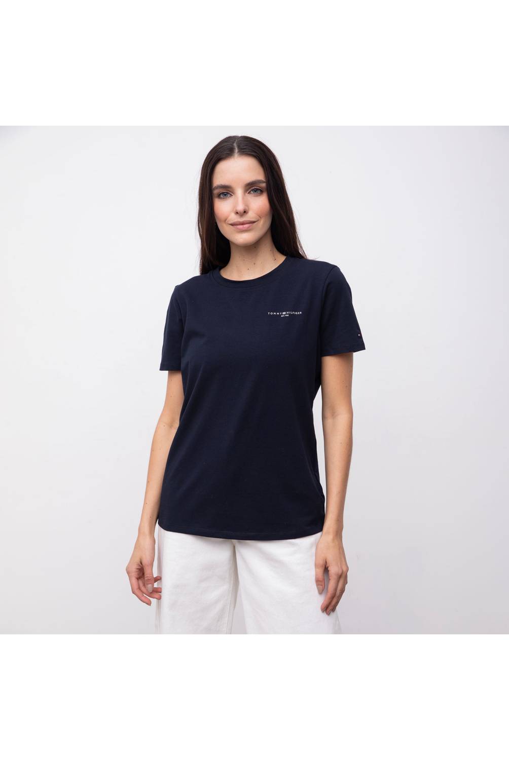 TOMMY HILFIGER Polera Manga Corta Mujer Tommy Hilfiger falabella