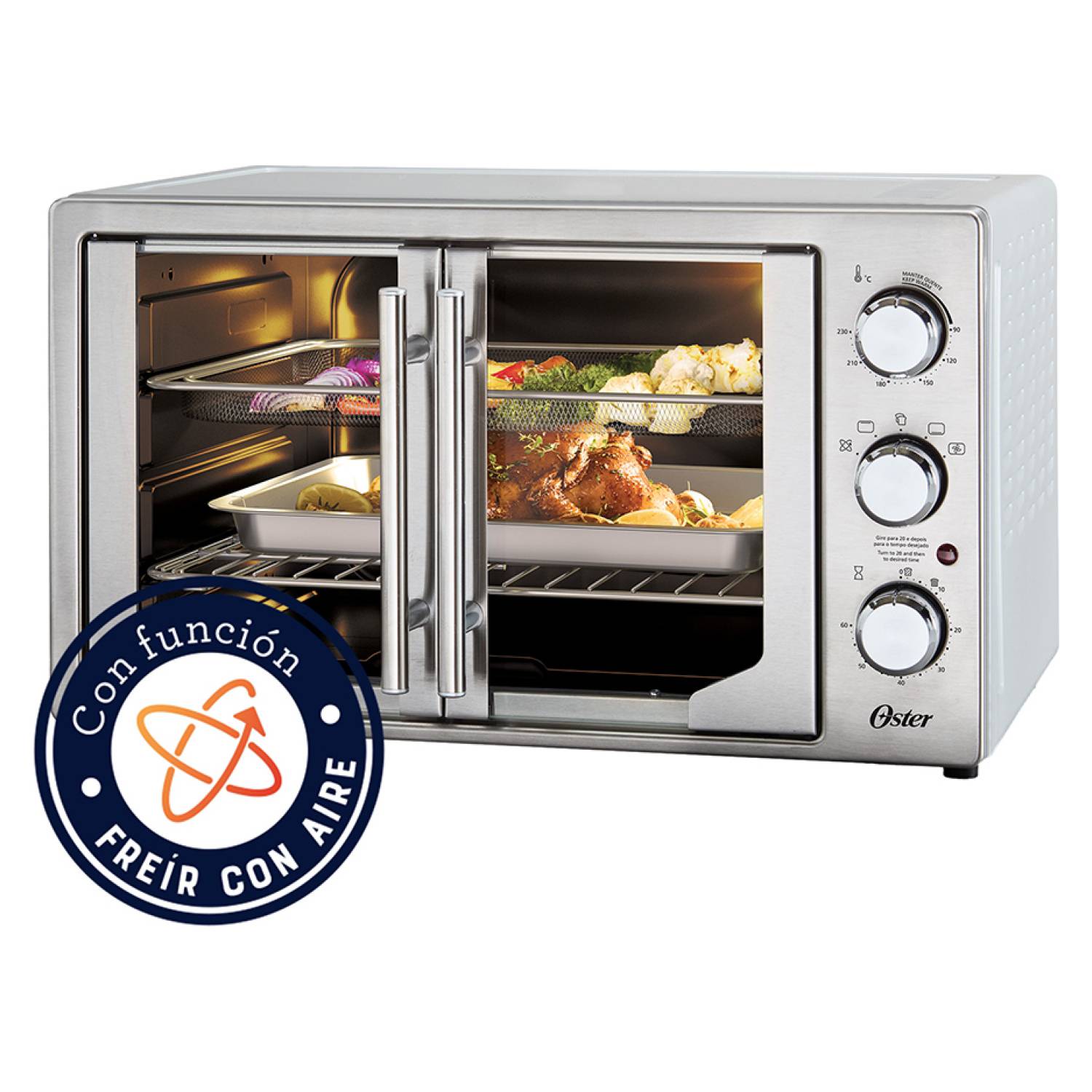 OSTER Horno French Door Air Fryer 42 Litros Oster
