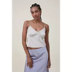 COTTON ON - Crop Top Satin Mujer Cotton On