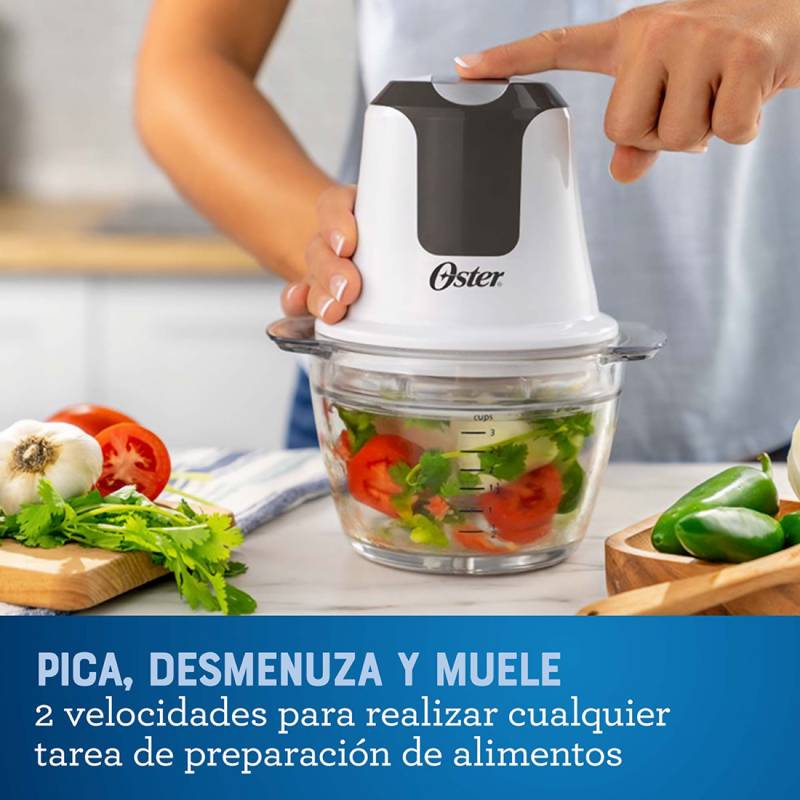 Picadora manual para frutas y verduras con cuchillas de acero inoxidable  apto para lavavajillas Klack