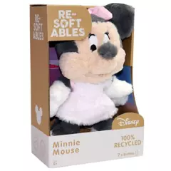 MINNIE - Peluche Minnie Mouse Re-Softables 25 cm Material Ecofriendly Disney