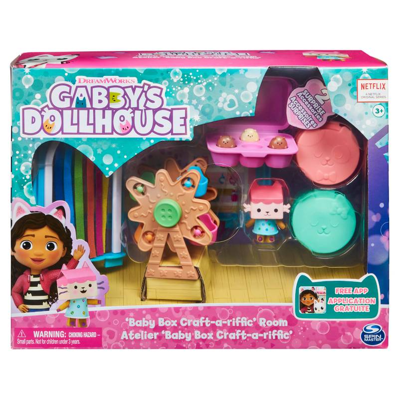 LA CASA DE GABBY Gabbys Dollhouse Sala De Artes Baby Box La Casa De Gabby