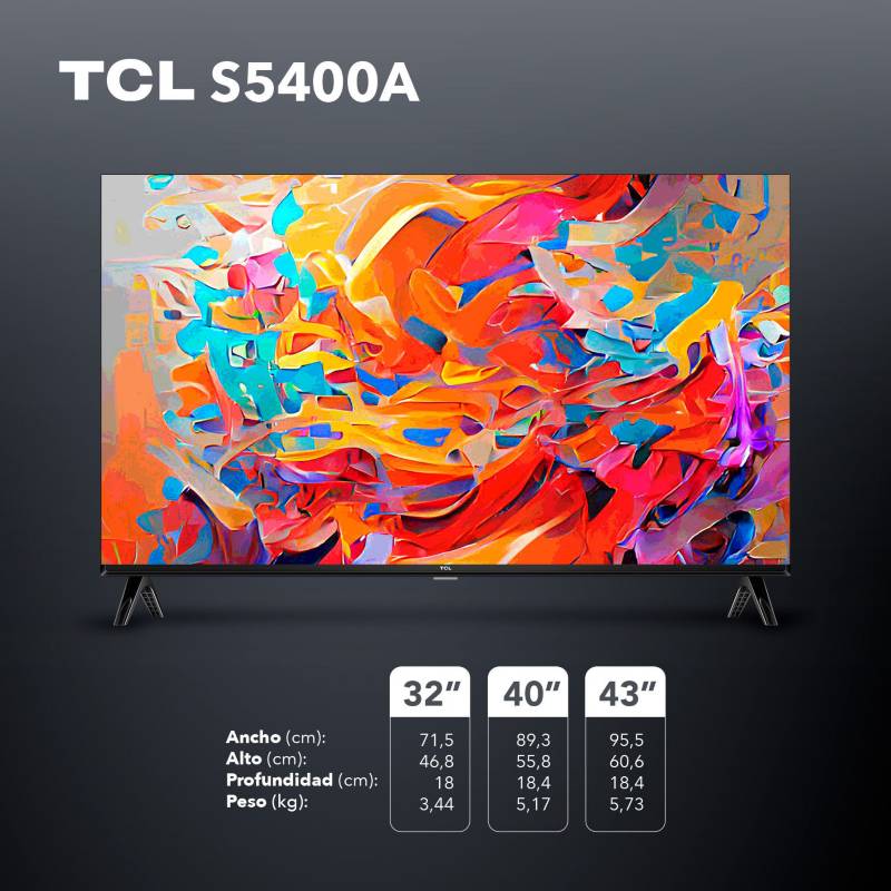 TCL Led 40 Pulgadas S5400A HD Android Tv Tcl