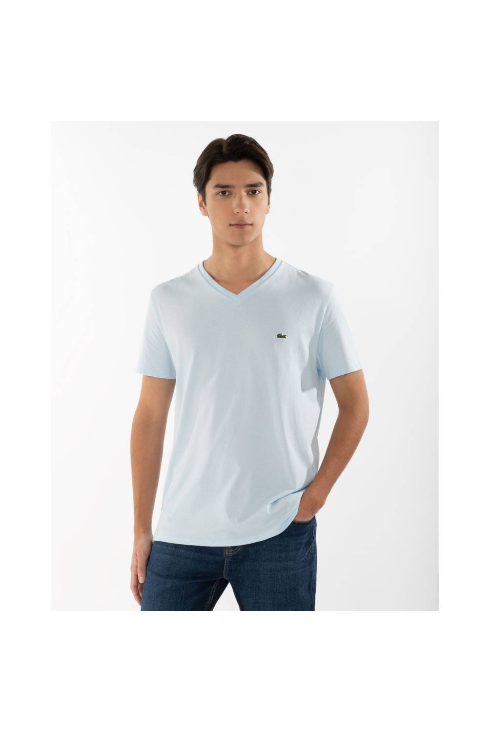 CAMISETA BASICA LACOSTE HOMBRE MARINO