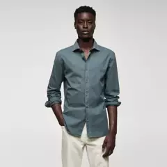 MANGO MAN - Camisa Slim Fit 100% Algodón Hombre Mango Man