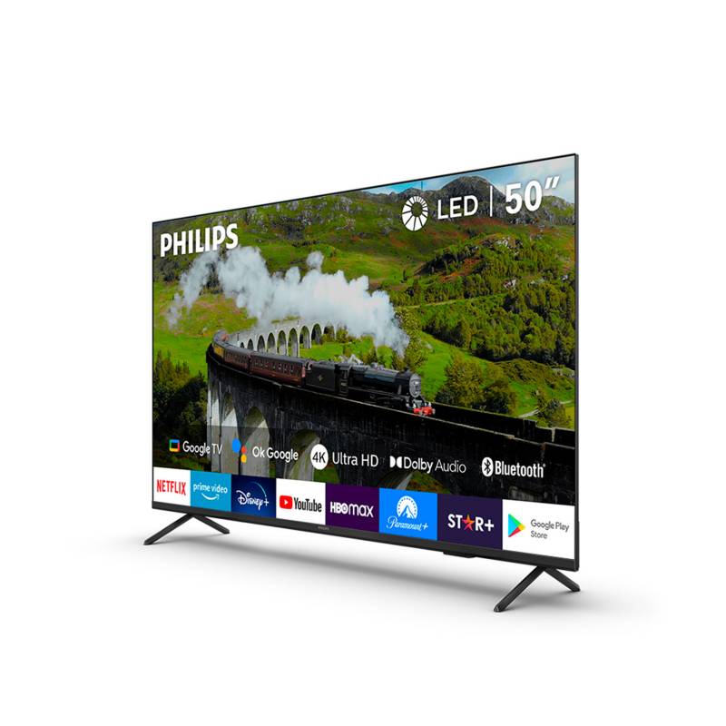 Televisor Philips de 50 Pulgadas, Smart TV LED 4K UHD