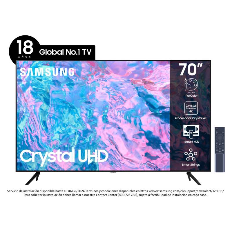 TV CU7000 Crystal UHD 55 pulgadas 2023