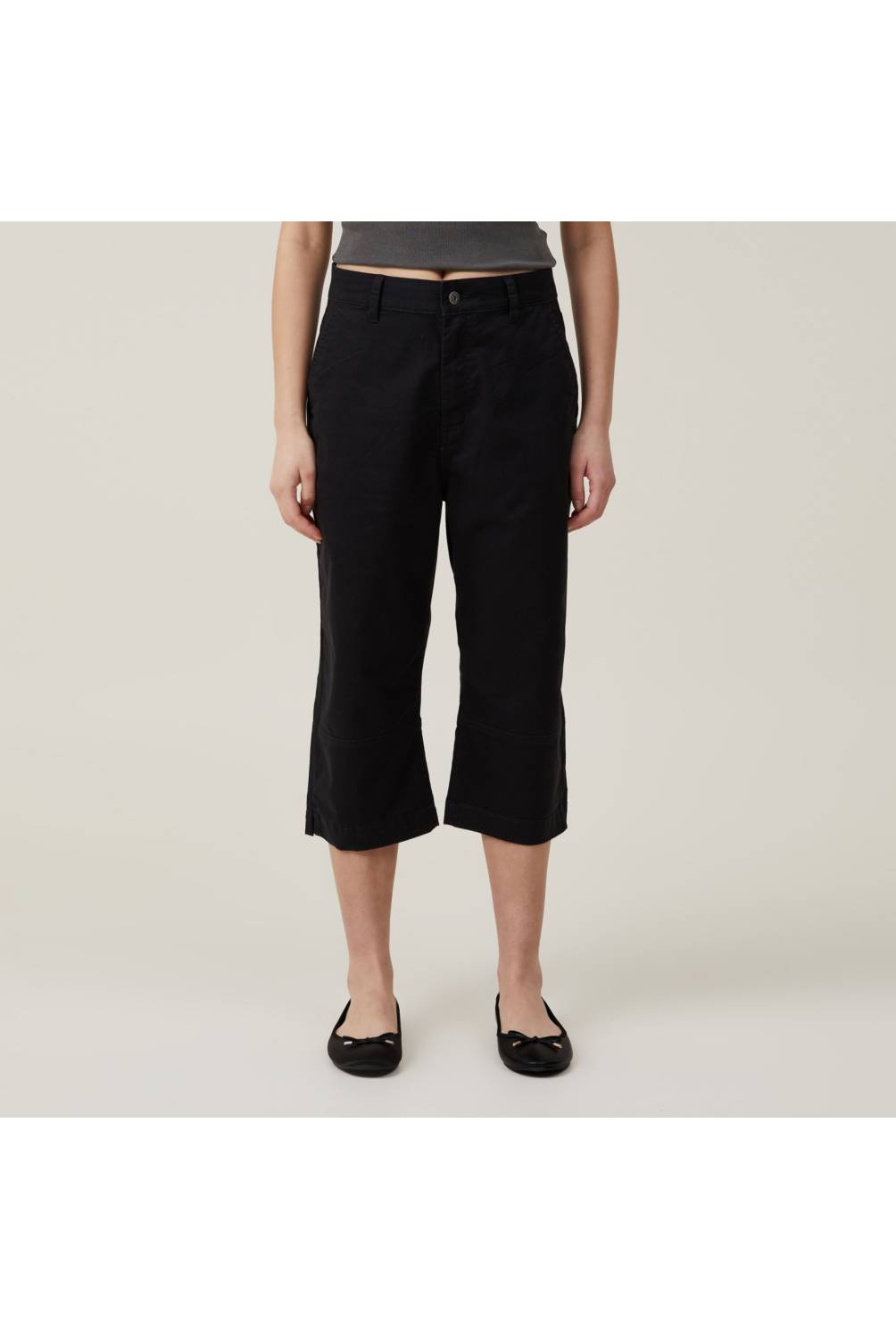 Pantalones Capri, Pantalones de algodón para mujer, Pantalones de