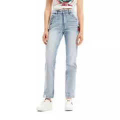 DESIGUAL - Jeans Straight Mujer Desigual