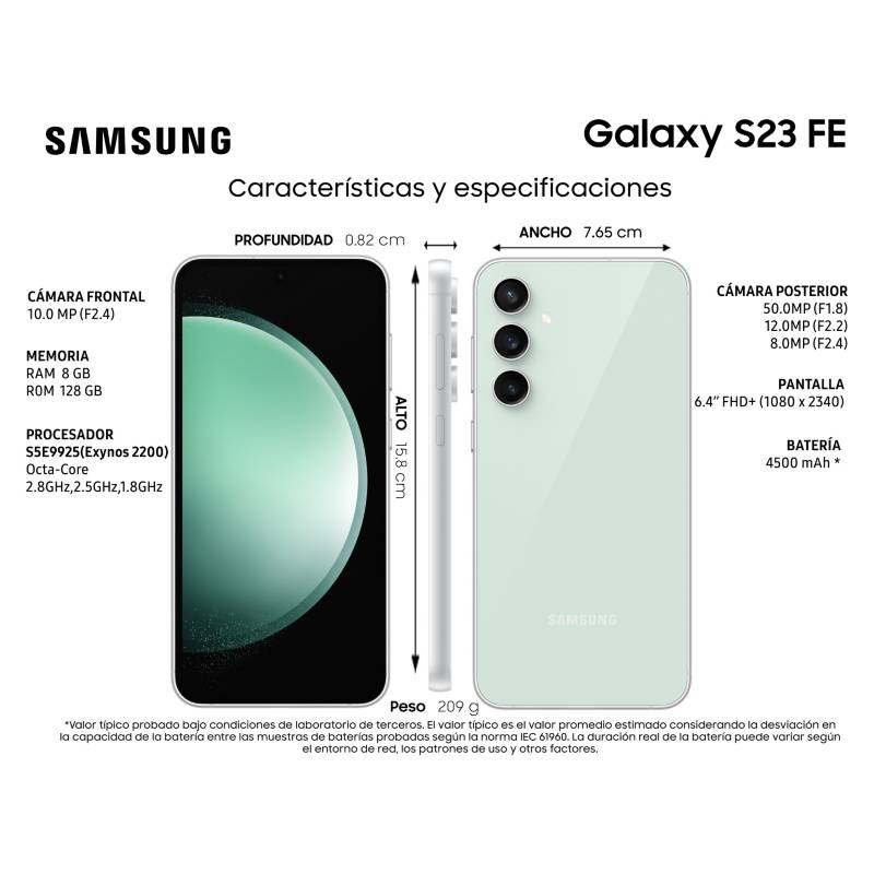 ▷ Samsung Galaxy S23 FE: precio y características