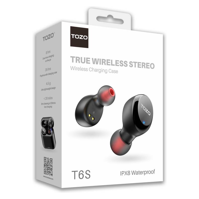 TOZO Aud fonos Bluetooth Noise Cancelling T6S Tozo falabella