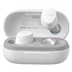 TOZO - Audífono Earbuds Bluetooth Agile Dots Blanco Tozo