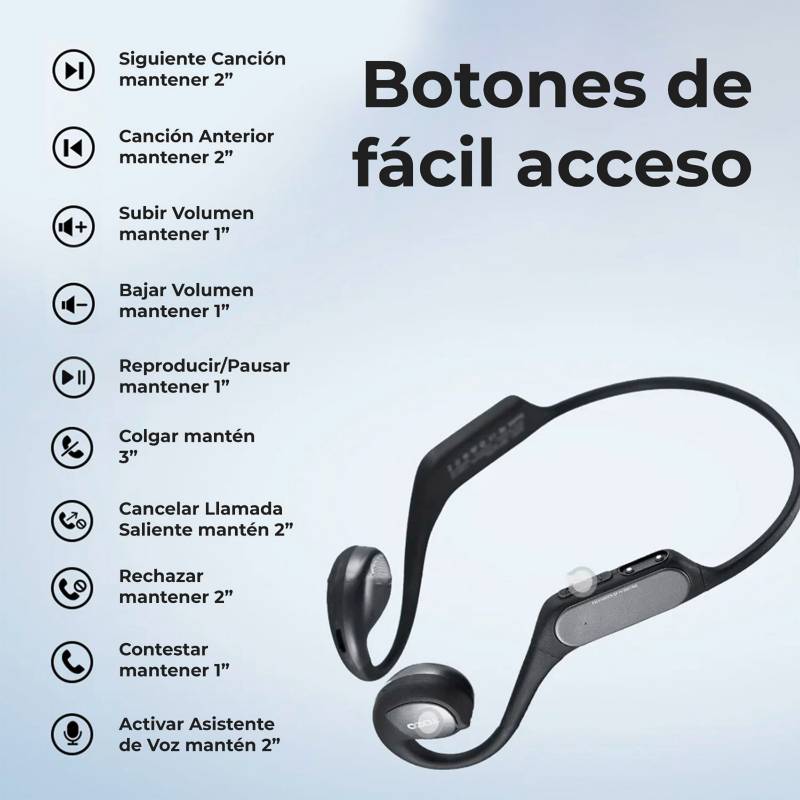  TOZO OpenReal - Auriculares inalámbricos Bluetooth 5.3