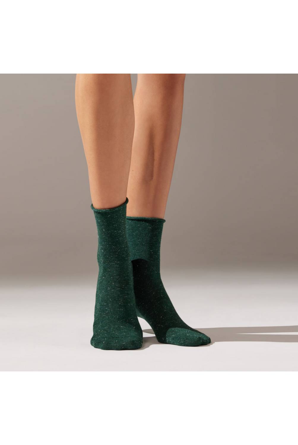 CALZEDONIA Calcetines Invisibles de Algodón Cortados a Láser Mujer