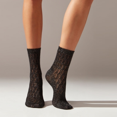 CALZEDONIA Calcetines Invisibles de Algodón Cortados a Láser Mujer  Calzedonia