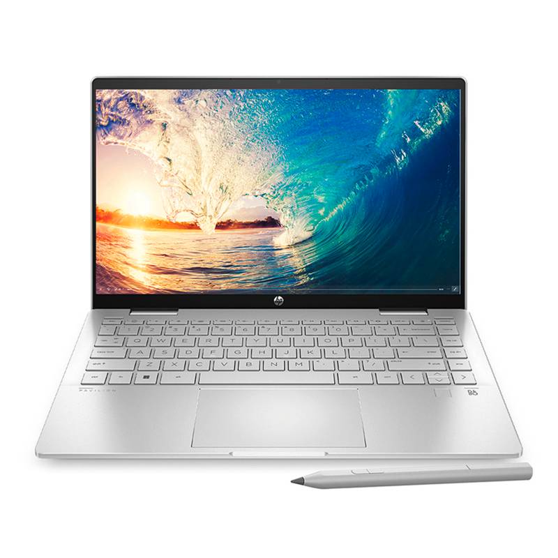 HP - Notebook HP Pavilion x360 14-DK1002LA Intel Core i7 13a Gen 16GB RAM 512GB SSD 14" FHD Táctil + Lápiz