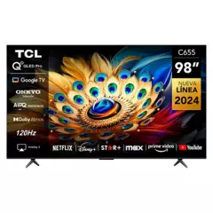 TCL - Televisor 98 C655 4K UHD QLED Smart TV TCL
