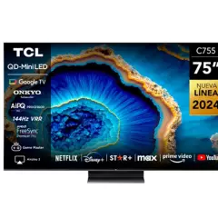 TCL - Qled Smart Tv 75" 75C755 4K Ultra Hd Android Tcl