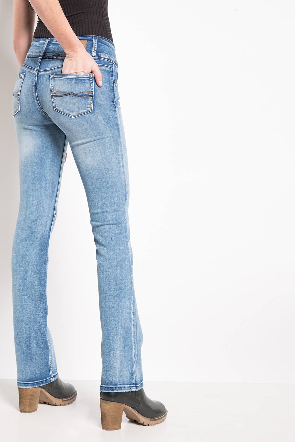 EFESIS - Jeans Mujer Slouchy Tiro Medio Algodón Efesis