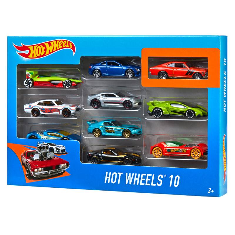 HOT WHEELS - Hot Wheels  Auto De Juguete  Paquete De 10 Autos