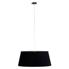 DISEÑO 3 - Lámpara Colgar Tela 60 x 50 x 25 cm Negro Diseño 3