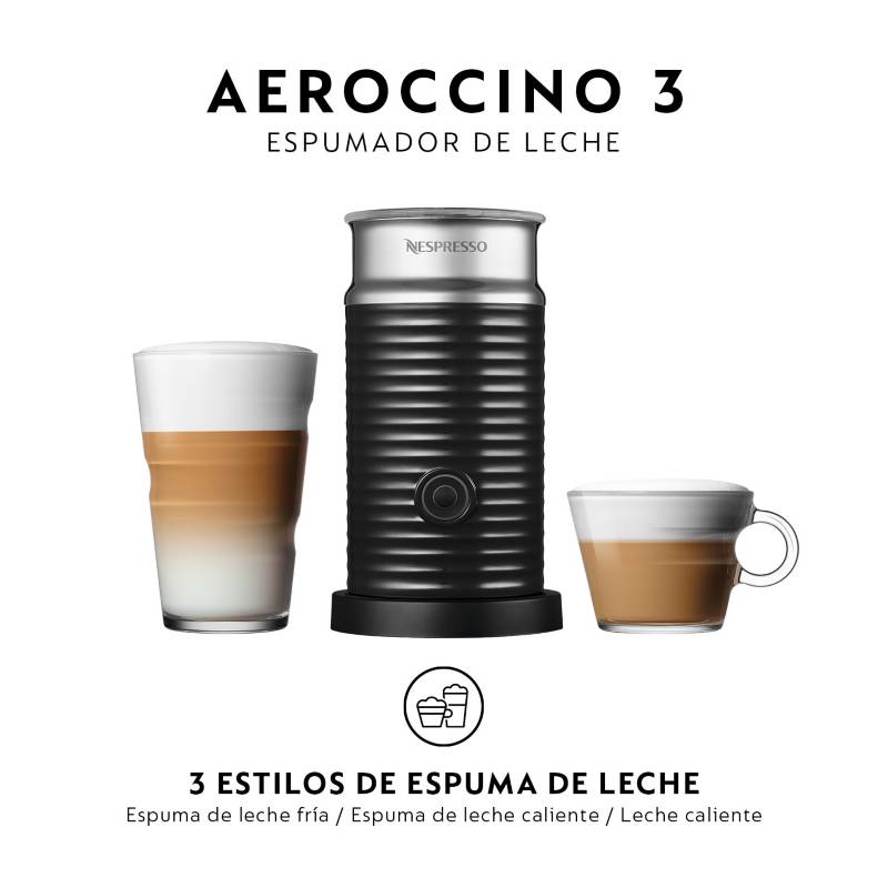 Cafetera Nespresso Inissia Negra + Espumador de Leche – BPU · Home