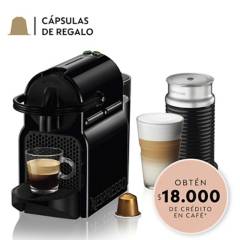NESPRESSO - Cafetera Inissia C40 Y Espumador De Leche Nespresso