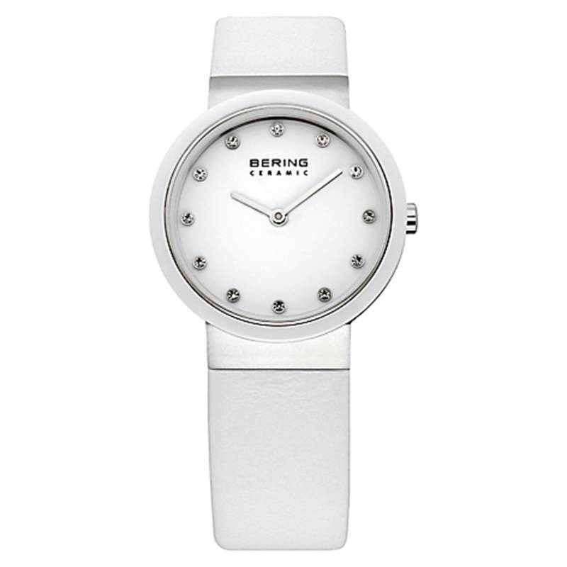  - Reloj Mujer Blanco cuero 10729-854