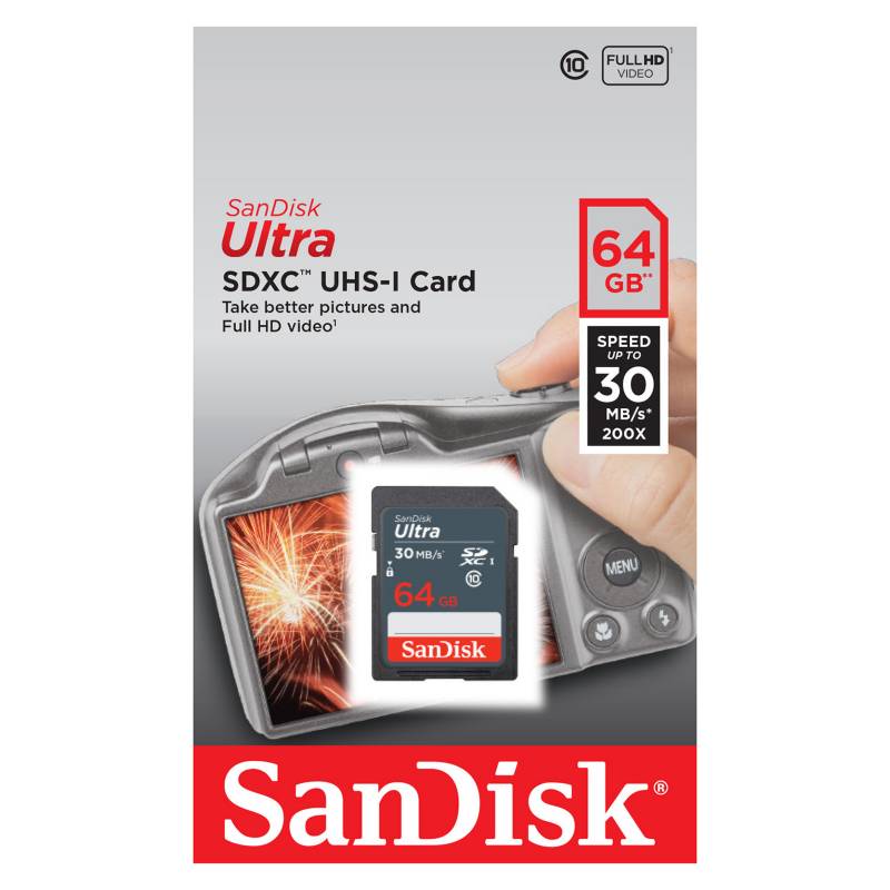 SANDISK - Tarjeta Sd Ultra 64Gb