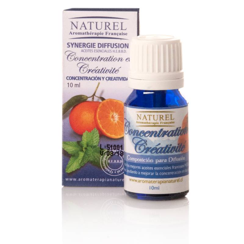 Naturel - Aceite Concentración y Creatividad - Sinergia Aromaterapia 100% Puro y Natural