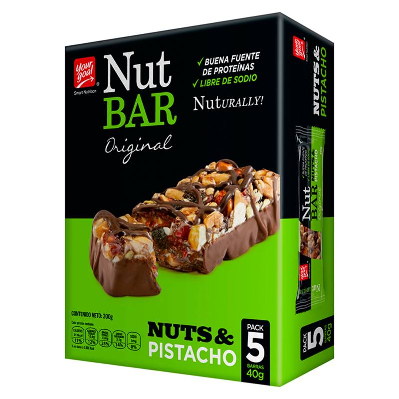  - NUT BAR NUTS PISTACHOS 40 GR