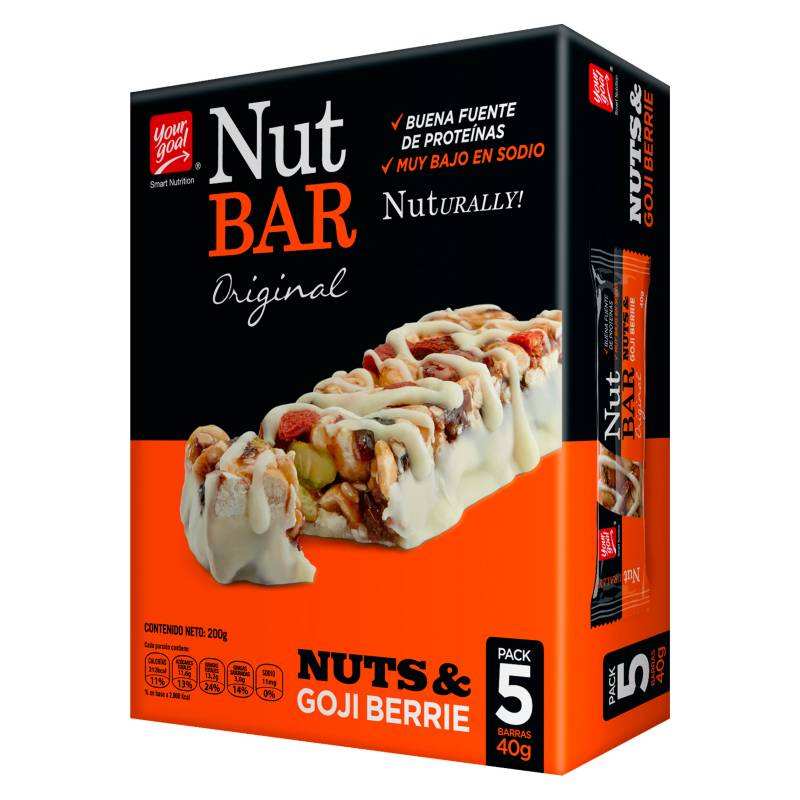  - NUT BAR NUTS GOJI BERRIE 40 GR