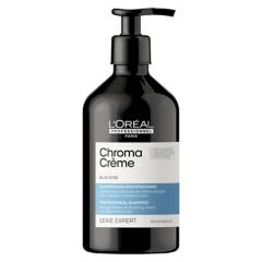 LOREAL PROFESSIONNEL - Shampoo Matizador Azul Chroma Crème Serie Expert 500 ml