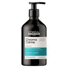 LOREAL PROFESSIONNEL - Shampoo Matizador Verde Chroma Crème Serie Expert 500 ml