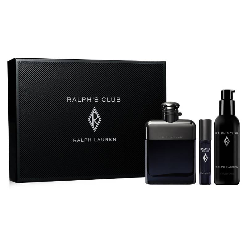 RALPH LAUREN - Set Perfume Hombre Ralph's Club 100 ml + 10 ml + After Shave Ralph Lauren
