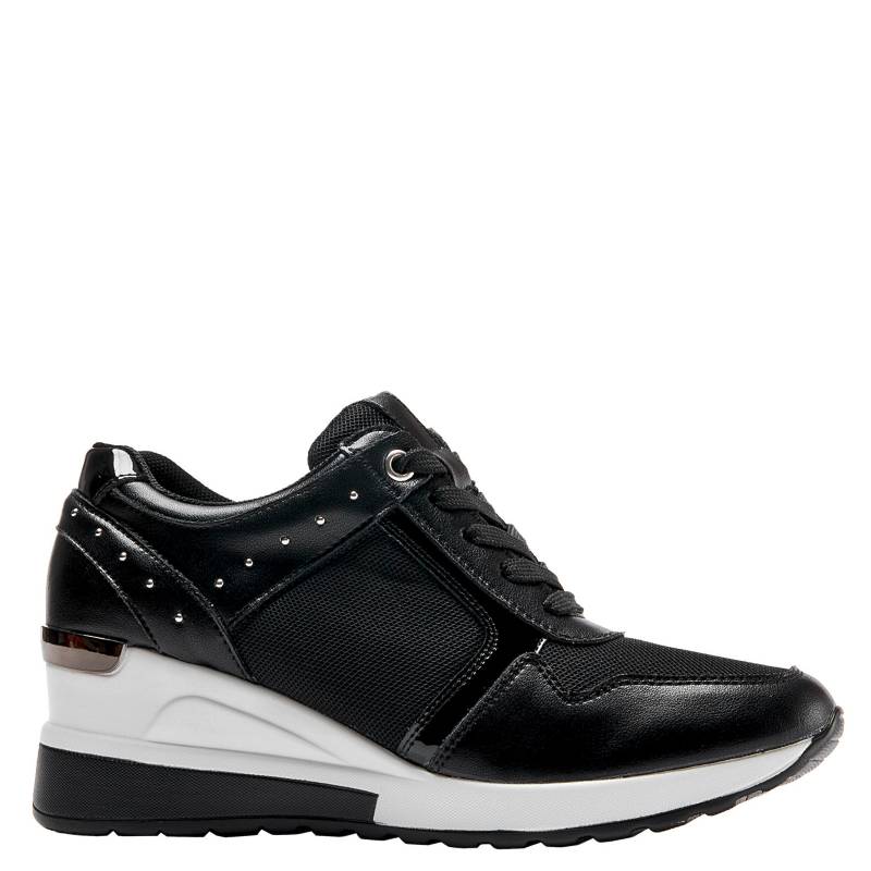 BRUNO ROSSI Bruno Rossi Zapatilla Urbana Mujer Cuero Negro | Falabella.com