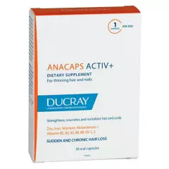 DUCRAY - Anacaps Activ+ 30 Cápsulas Ducray