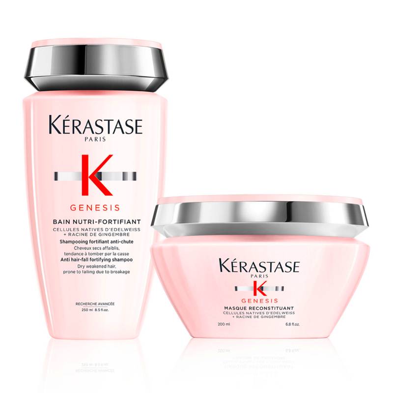 KERASTASE - Set Cabello Anti Caída Génesis Shampoo 250ml + Masque 200ml KERASTASE