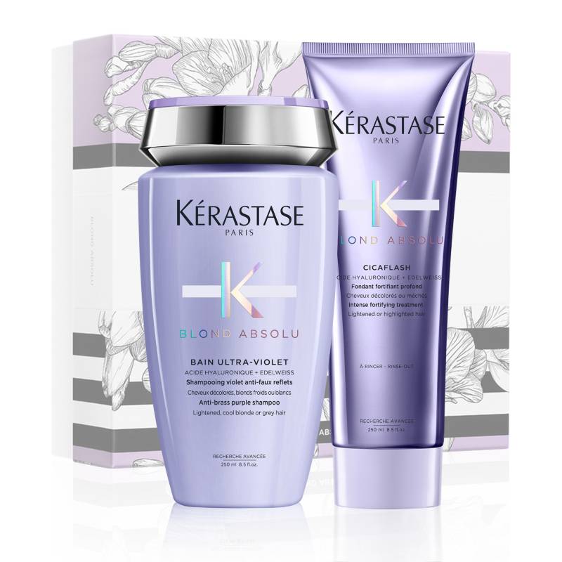 KERASTASE - Set Cabello Rubio Blond Absolu Shampoo 250Ml + Acondiconador 250Ml Kerastase