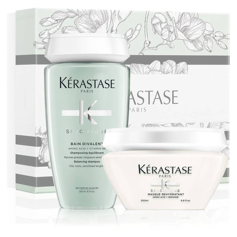 KERASTASE - Set Cuero Cabelludo Graso Divalent Specifique Shampoo 250ml + Máscara 200ml