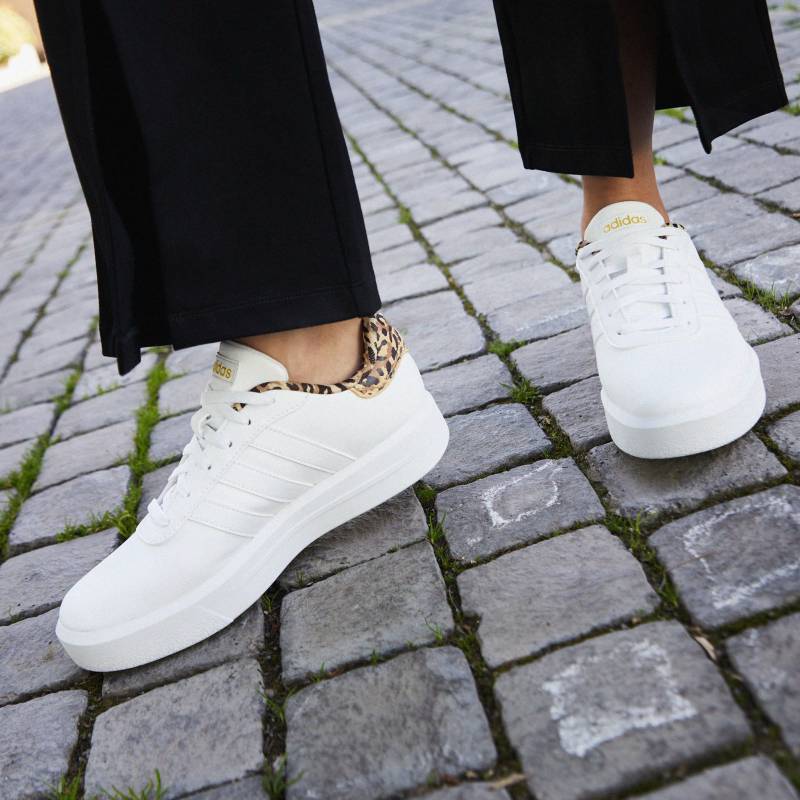 Zapatillas Urbanas Mujer Adidas Court Plataforma Blanco