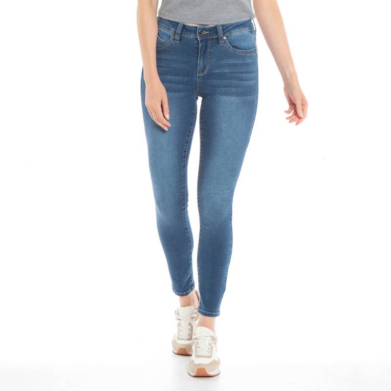 Jeans Skinny Tiro Alto Mujer Wados