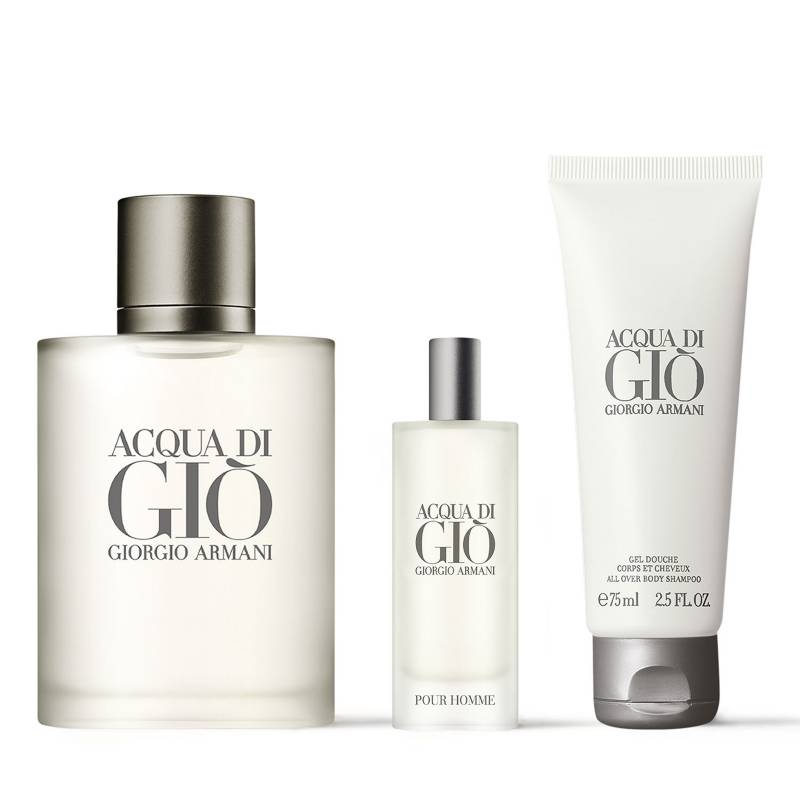GIORGIO ARMANI - Set de Perfumes Hombre Acqua di Gio EDT (100ml + 15ml + LC 75ml)