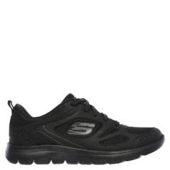 SKECHERS - Zapatilla Escolar Niña Cuero Negro Skechers (35 a 40)