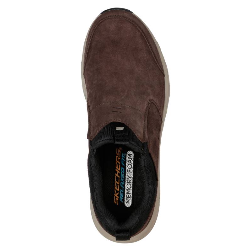 SKECHERS Zapato Casual Hombre Cuero Café Skechers