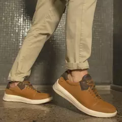 GUANTE - Zapato Casual Hombre Cuero Café Guante