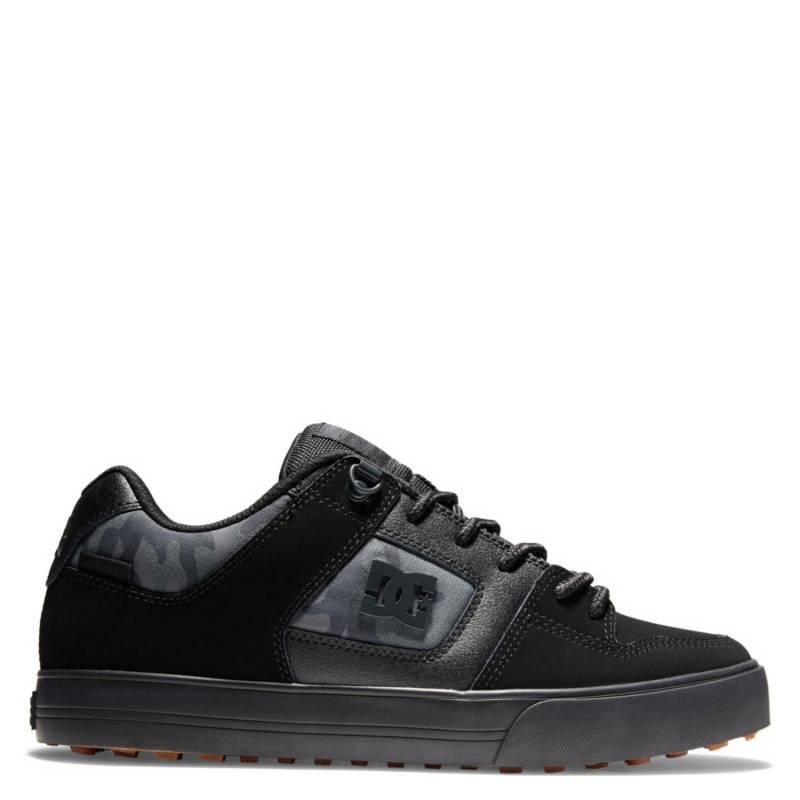 Zapatillas Dc Pure Cuero Negras Original Skate Hombre