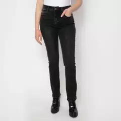 ELLUS - Jeans Straight Tiro Medio Mujer Ellus